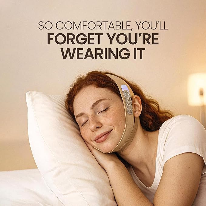 Chin Strap for Sleeping, Double Chin Reducer, Chin Strap Cover, Chin Strap for CPAP Users, Face Shaper, Face Wrap for Face Lift, CPAP Chin Strap to Keep Mouth Closed, Face Lifting Mask
