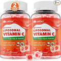 Liposomal Vitamin C 1000mg Filled Gummies for Adults & Kids 9+, 1660mg Blend w/Echinacea, Elderberry, D3, Zinc, Iron, Bioflavonoid, Astaxanthin, Natural Organic Chewable Vitamin C, Sugar Free, 2Pack