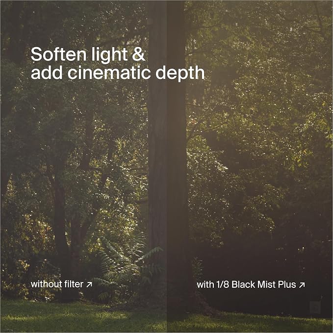 Urth 55mm Magnetic Ethereal Black Mist ⅛ Diffusion Lens Filter - Image 6