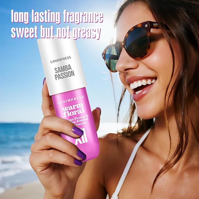 Perfume - No.12，Body Spray For Women（Eau De Perfum） Hair & Body Fragrance Mist -（Orange Flower +Creamy Almond ） Perfumes For Women（3 fl oz）