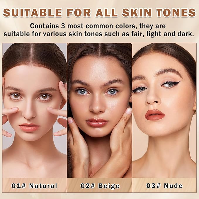 Air Brush Makeup Foundation,Flawless Airbrush Foundation for Older Women,Teenagers,Middle-aged and Mature Skin,Lightweight Moisturizing,Buildable Coverage for Smooth Radiant Skin (02 Beige)