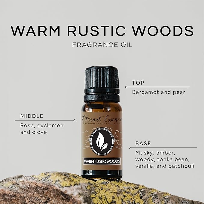 Warm Rustic Woods - Premium Grade Fragrance Oils - 10ml - Scented Oil