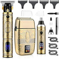 Professional Hair Trimmer Hair Clippers for Men, Nose Hair Trimmer Men's Shaver Set,Cordless T-Blade Beard Trimmer Barber Clippers,Electric Foil Shavers Razor for Men Haircutting Kit