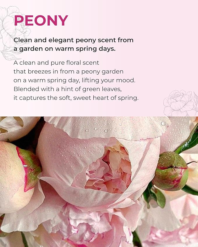 BOM Peony Garden Perfume Body Mist 3.71 Fl Oz, Floral Scented Fine Mist with Hyaluronic Acid, Niacinamide & Vitamin C, Hydrating, Lightweight Body Perfume, Long-Lasting Fragrance, Korean Skincare