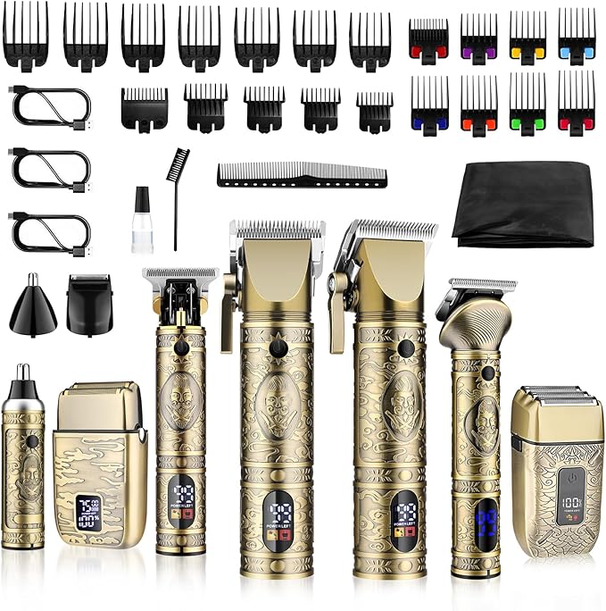 GSKY Professional Hair Clippers, Beard Trimmer for Men Electric Razor