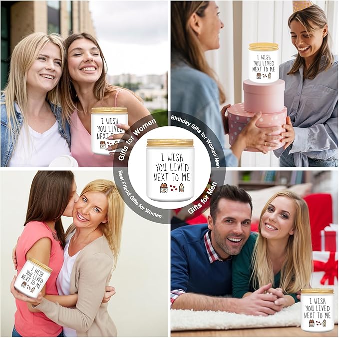 Homsolver Gifts for Women, Birthday Gifts for Women, Christmas Stocking Stuffers Unique Friendship Gift for Best Friend Birthday, Her, BFF, Sisters, Besties, Mom - Funny Lavender Scented Candles