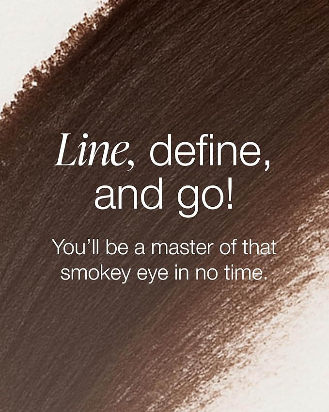 Mineral Fusion Eye Pencil (Dark Brown - Touch) - Eyeliner with Soothing Chamomile, Meadowfoam & Vitamin E - Smooth & Long Lasting, Hypoallergenic, Non-Irritating Eye Makeup
