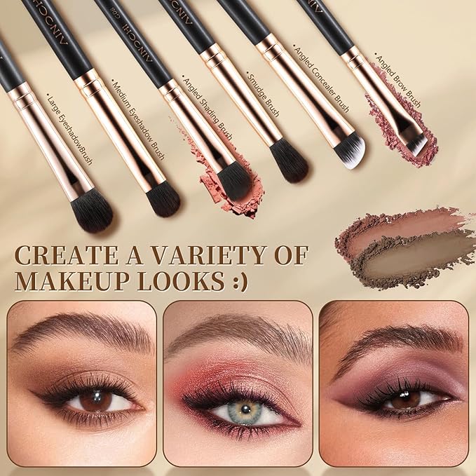 Makeup Brush Set with Black Travel Case -Premium Soft Synthetic Foundation, Contour & Eyeshadow Brushes for Liquid,Cream & Powder Blending Professional MUA Make Up Kit 11PCS