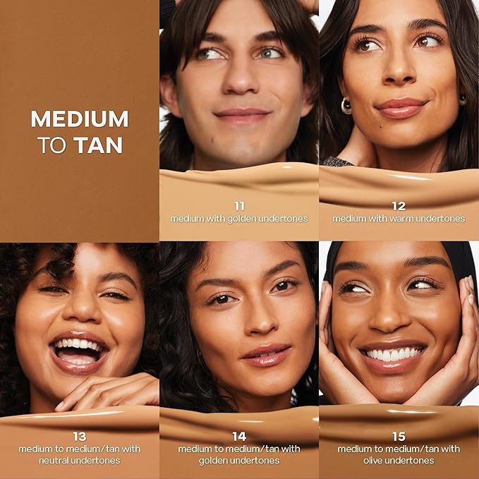 Saie Slip Tint Radiant Cream Concealer & All-Over Face Makeup - Concealer for Dark Circles, Redness & Blemishes - Lightweight Makeup Made with Hydrating Hyaluronic Acid - Shade 14 (0.17 oz)