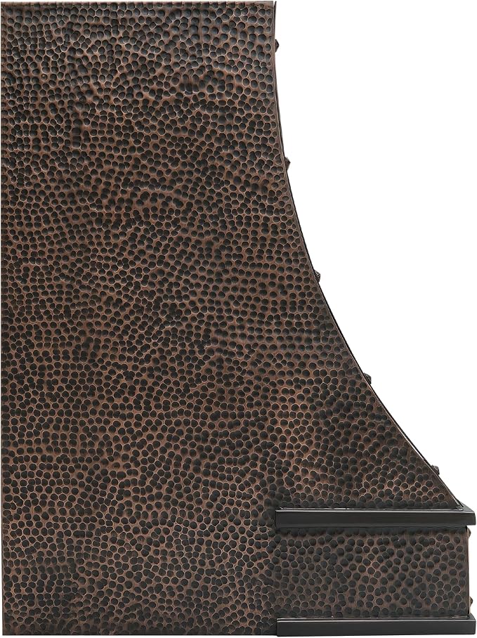 CT Copper Tailor Sloped Copper Vent Hood Island Mount, 1150 CFM Exhaust Fan - Image 3