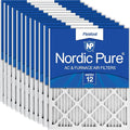 Nordic Pure 20x20x1 Pleated MERV 12 Air Filters 12 Pack by NordicPure