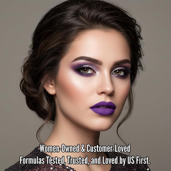 Mynena Pearl Purple Long Lasting Lipstick for Women Waterproof & Transfer-Proof | Hydrating with Shea Butter | Bold Pigment Matte Color Lip Stain | Talc-Free & Vegan Product that Performs | Sofia