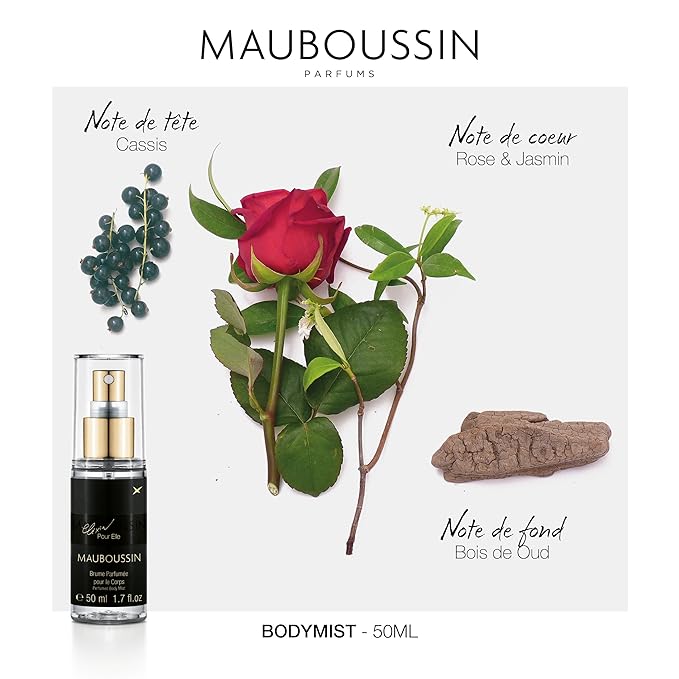 Mauboussin - Pour Elle Body Mist Set 3x50ml (3x1.7 Fl Oz) : Pour Elle, Elixir & Rose
