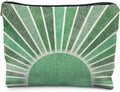 Green Boho Makeup Bag Gifts for Women, Vintage Sunshine Sun Beach Makeup Bag, Sunshine Gifts for Women
