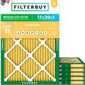 Filterbuy 17x20x1 Air Filter MERV 11 Superior Pet & Allergy Defense, by Filterbuy
