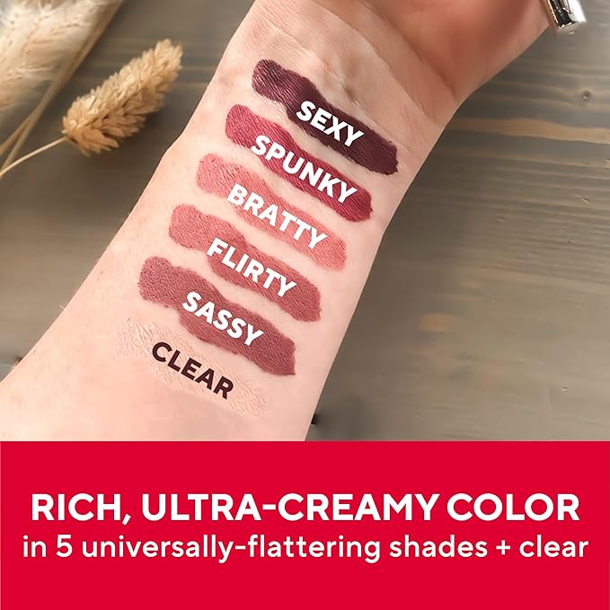Mirabella - Line and Define Lip Definer, Smoothing & Moisturizing Retractable Lip Pencil with Sharpener, Helps Lipstick Stay Put, Long-Lasting Creamy Formula with Antioxidants Vitamins C & E, Bratty