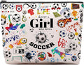 Soccer Gifts Makeup Cosmetic Bag for Women, Soccer Coach Gifts, Soccer Team Gifts for Soccer Lovers Players Fans Birthday Gifts for Her Women