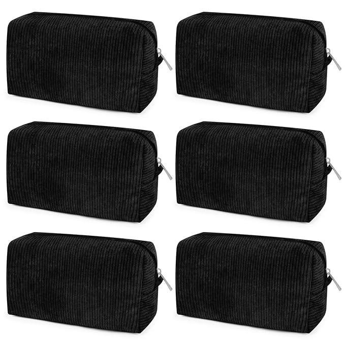 SOIDRAM Makeup Bag Preppy Cosmetic Bag Bulk Makeup Pouch Personalize Travel Toiletry Bag Organizer Cute DIY Makeup Brushes Storage Bag for Women