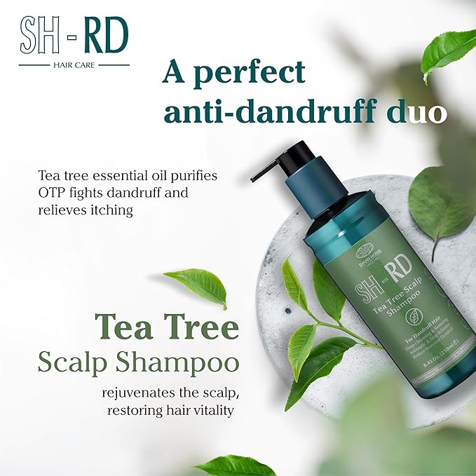 250ml Tea-Tree Shampoo + 250ml Nutra-Therapy Conditioner for Dandruff & Sensitive Scalp