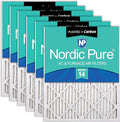 Nordic Pure 14x30x1 Pleated Air Filters MERV 14 Plus Carbon 6 Pack by NordicPure