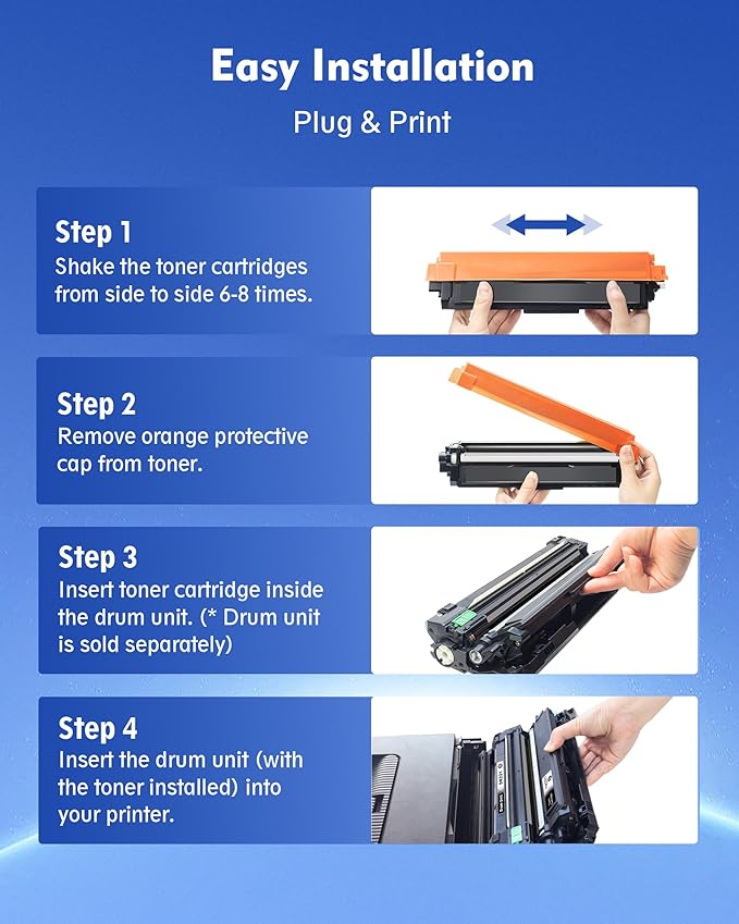 TN221BK TN221 Toner Cartridges - Replacement for Brother TN221 Toner Cartridges for Brother MFC-9130CW HL-3170CDW HL-3140CW HL-3180CDW MFC-9330CDW MFC-9340CDW HL-3150CDN 9020CDN Printer(Black, 2-Pack)