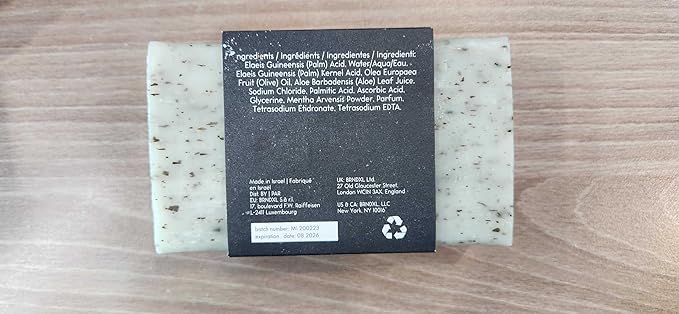 O Naturals Bar Soap for Men - 3-Pcs Mens Soap Bar - Natural Soap - Mens Bar Soap - Body Soap Bars - Men Soap - Natural Soap for Men - Organic Men's Soap Bars - Exfoliating Soap Bar - Citrus,Olive&Mint