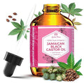 Leven Rose Jamaican Black Castor Seed Oil, Jamaican Black Castor Oil for Hair Growth, 100% Natural, Pure Organic Serum, Scalp Oil Treatment, Skin Soothing 4 oz