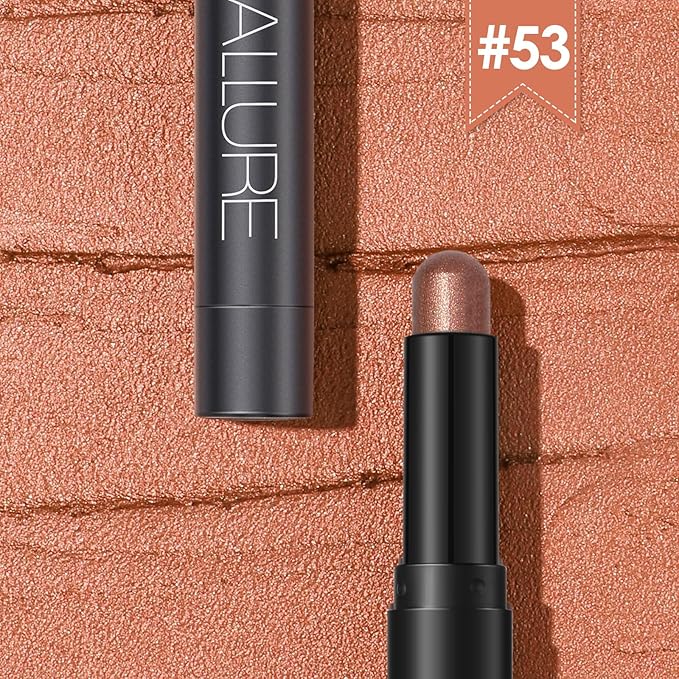 FOCALLURE Shimmer and Matte Cream Eyeshadow Stick,Smooth Brilliant Eye Brightener Pencil for Women,Long Lasting Waterproof Eye Shadow and Liners Makeup,Merida
