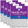 Nordic Pure 12x12x1 Pleated MERV 8 Air Filters 4 Pack by NordicPure