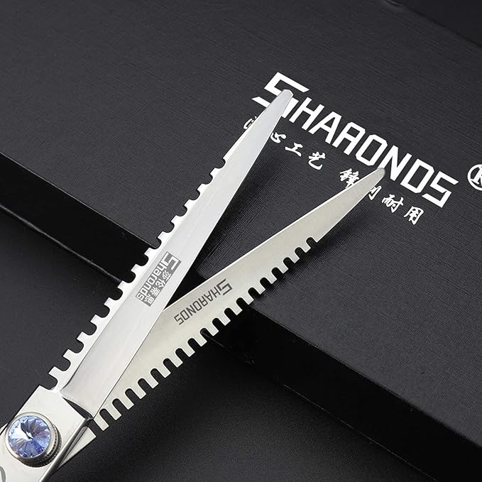 Professional Japanese Hairdressing Scissors - Slim Design, 7 Inch, 2 Pieces (Men & Women)