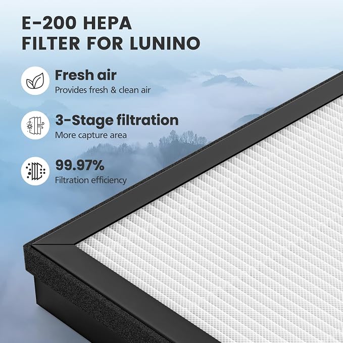 4 Pack E-200 HEPA Air Filter Compatible - Image 4