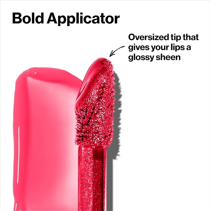 Revlon Super Lustrous Lip Gloss, Non-Sticky, Hydrating, High Shine Finish, 215 Super Natural, 0.13 oz
