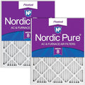 Nordic Pure 12x24x1 Pleated MERV 8 Air Filters 2 Pack by NordicPure