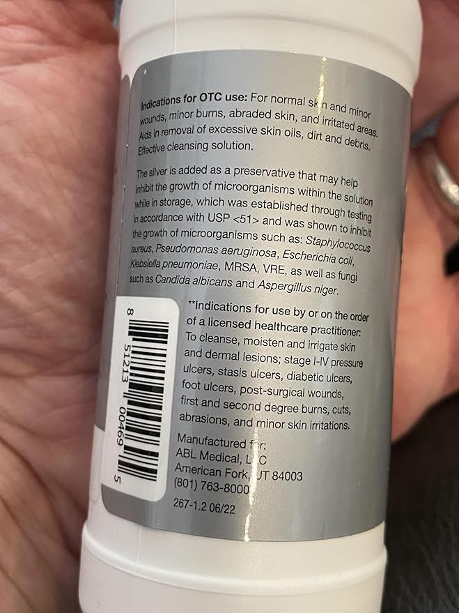 SilvrSTAT Nano Silver Wound Wash Sprayer | Debride & Fine Mist Spray | 4 fl oz