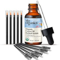 Sky Organics Organic Castor Oil Eyelash & Brow Serum, Hexane-Free Conditioning Oil that Promotes Fuller Looking Lashes & Eye Brows, 100% Pure & Cold-Pressed 1 fl. Oz. / 30 ml w ebook