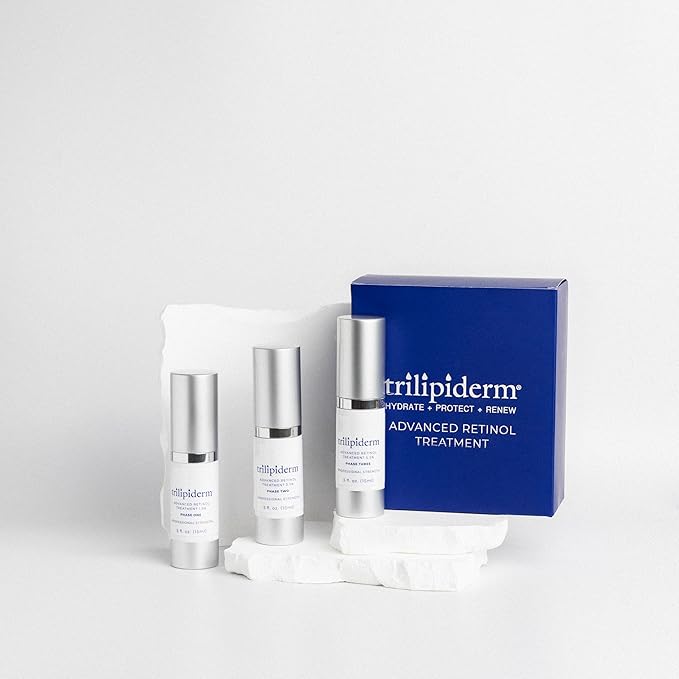 Trilipiderm Advanced Retinol Serum for Anti-Aging - 3 Phases (1.5%, 3.5%, 5.5%) - 5oz Each