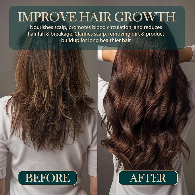 Pre Wash Hair Oil – USDA Certified Organic Scalp Oil Hair Growth Treatment with Rosemary & Biotin, Pre-Shampoo Serum for Thinning Hair & Hair Loss – 2 Fl Oz