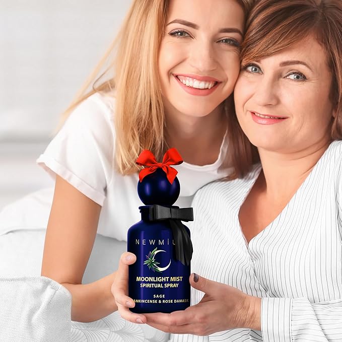 Clearing Sage Smudge Spray Mist Spiritual Aromatherapy for Stress Relief Success Prosperity Frankincense Rose Natural Essential Oils Destress Gift