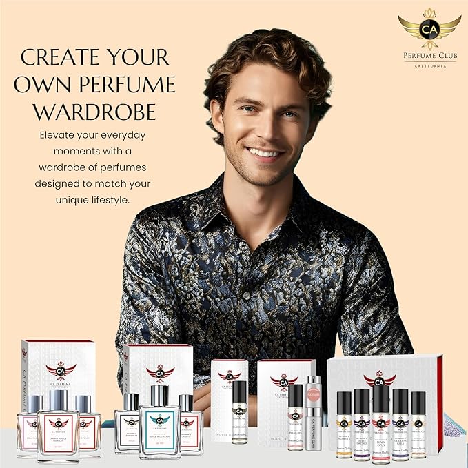 CA Perfume Impression of Tobacco Vanille For Men Fragrance Eau de Parfum Spray Refillable Bottle 0.27 Fl Oz-X2