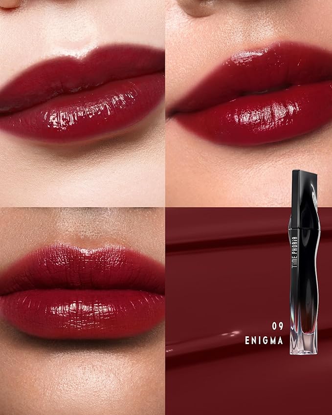 STELLAR DUST LIP STAIN-Long Lasting, Waterproof and Transferproof Lip Tint, Glossy Finish Lip Gloss, Lightweight Lipstick, High Coverage, Stocking Stuffers For Teen Girls (09 ENIGMA)