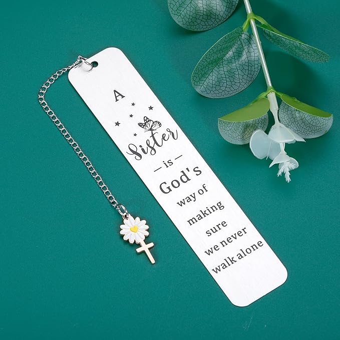 Sister Gifts from Sister Gifts for Women Christmas Stocking Stuffers White Elephant Valentine Sisters in Law Birthday Bridal Shower Soul Secret Sisters Baptism Christian Bookmark Gift for College Girl