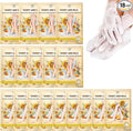 18 Pairs Moisturizing Hand & Foot Masks with Honey, Milk, Vitamin E & Glycerin, Intensely Hydrating Foot Mask for Dry Cracked Feet, Moisturizing Socks for Cracked Heel Treatment
