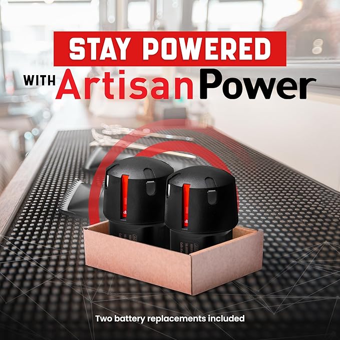 Pack of Two High-Capacity Replacement Batteries for Andis PowerGroom AGR and BGR Clippers. NiMH, 2100mAh, Japanese Cells. Compatible with Andis Bgrc. Long-Lasting Power