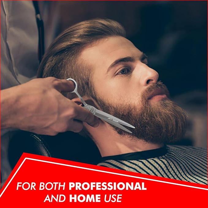 Professional Series - 6.25" Arc Convex Edge Blade With Sharpness Hair Cutting Scissors 440C Japanese Steel, Featuring Long-Lasting Sharpness Silver