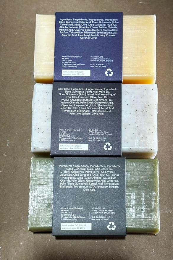 O NATURALS Bar Soap for Men - 3-Pcs Mens Soap Bar - Natural Soap - Mens Bar Soap - Men Soap - Natural Soap for Men - Organic Men's Soap Bars - Exfoliating Soap Bar - Citrus, Olive & Cedarwood