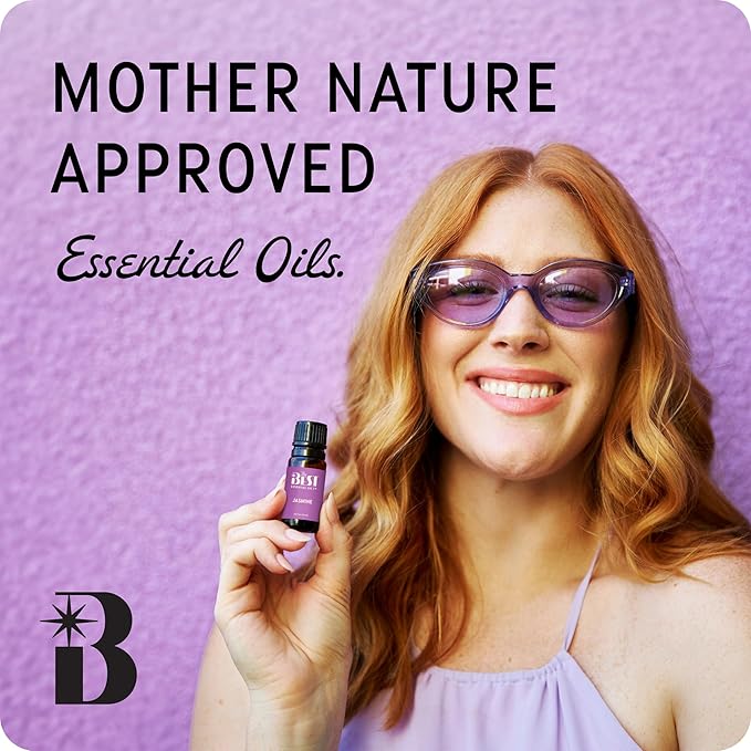 The Best Jasmine Essential Oil Roll-On- Premium Grade- Pre-Diluted in Coconut Oil- Ready to Use- 10 ml (.33 fl oz)