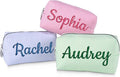 DayOfShe Personalized Name Makeup Bag for Bridesmaid Gifts, Personalized Gifts Stocking Stuffers for Teen Girls Women, Custom Cosmetic Travel Toiletry Bag for Teenager Girls Gifts