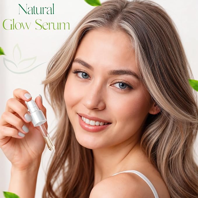 Turmeric Brightening Serum for Face with Hyaluronic Acid, Aloe Vera, Vitamin C & E – Brightening, Hydrating & Dark Spot Facial Serum – Leaves Skin Soft, Smooth / 1.69 fl oz