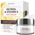 Retinol & Vitamin E Face Moisturizer - Dermatologist Tested, Hydrating, Restores Sun-Damaged Skin, Anti-Aging - Reduces Acne Scars, Clean Beauty, Cruelty-Free Korean Skincare - 1.69 Fl oz