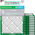 Filterbuy 25x32x1 Air Filter MERV 8 Essential Dust & Allergy Defense, by Filterbuy